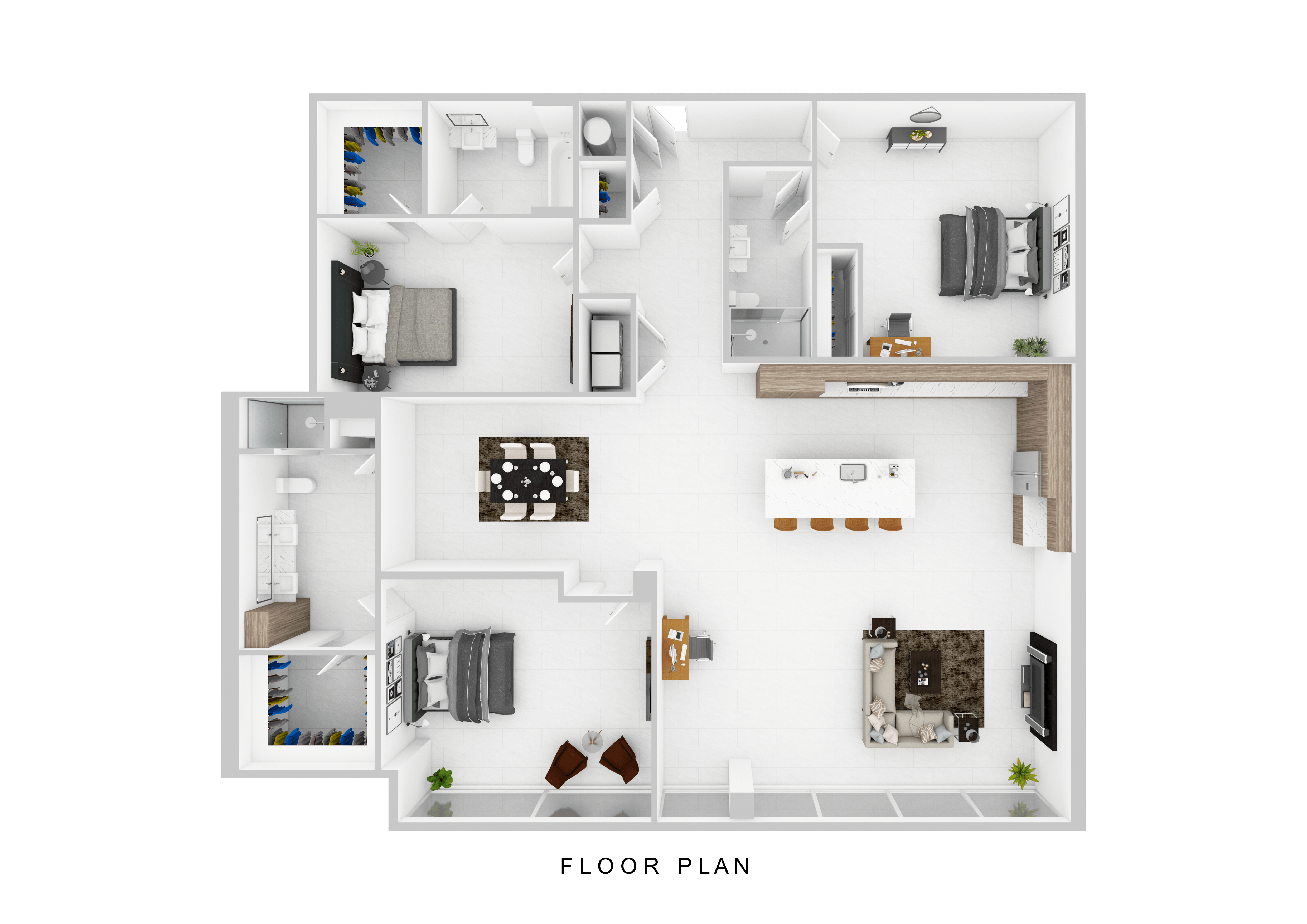 Floor plan layout diagram for D3A
